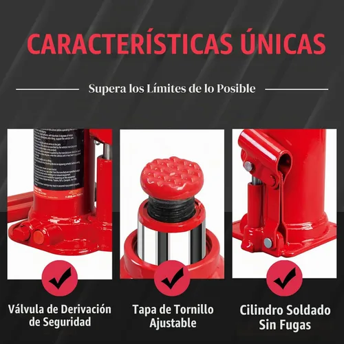 Vista 3 de BIG RED Gato hidráulico soldado para botella de 2 toneladas (4.000 libras) de capacidad, TAM90203B
