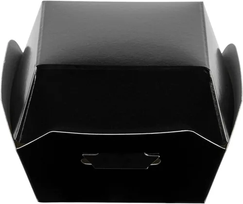 Vista 12 de Restaurantware Mini cajas de hamburguesas de 2.5 x 2.5 x 2 pulgadas, 100 recipientes de alimentos con tapa con bisagras, cajas desechables de papel