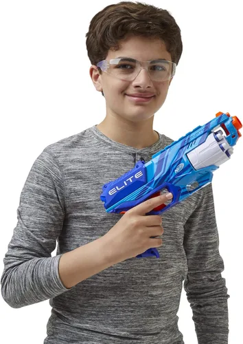 Vista 6 de Nerf Elite Disruptor Blaster Reflex, Slam Fire, azul (exclusivo de Amazon)