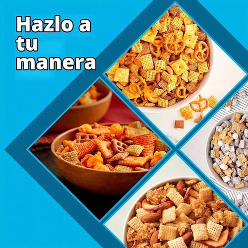Vista 6 de Rice Chex - Cereal de desayuno sin gluten, ingrediente casero Chex Mix, tamaño familiar, 18 onzas