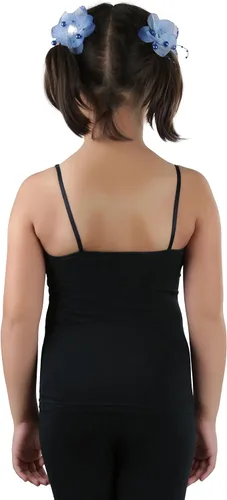 Vista 2 de ToBeInStyle Camisola de mezcla de algodón y elastano con tirantes ajustables para niñas
