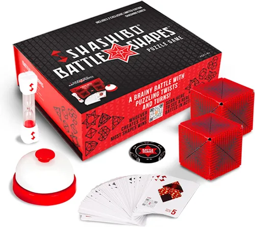 Vista 2 de SHASHIBO Bundle - Shashibo Battle Shapes Magnetizing Puzzle Juego y Holográfico - Solar