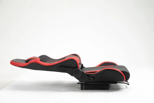 Vista 8 de Minneer Asiento de carreras de doble bloqueo, carga de 400 libras, ángulo ajustable, cómodo, transpirable, ergonómico, silla de juegos de vuelo