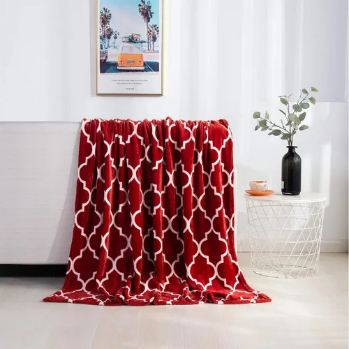 Vista 28 de Elegant Comfort - Manta de vellón muy suave y aterciopelada, con estampado navideño, a cuadros escoceses, de 50 x 60 pulgadas (búfalo negro)