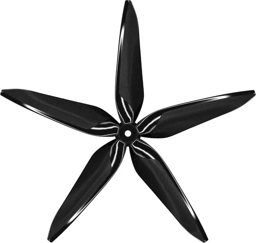 Vista 13 de Master Airscrew 3X Power Series 6x5 3-Blade Hélice - Negro - Normal/Tractor/CCW - Cinelifter, Heavylifter, X Class, Beast Class, Giant Drone Racing