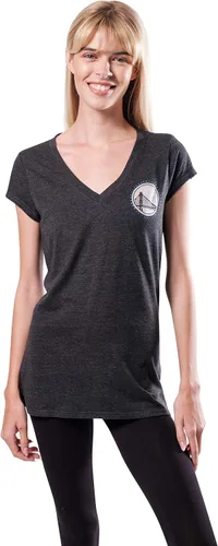 Vista 51 de Ultra Game Camiseta de mujer NBA Oficial con cuello en V y strass de manga corta
