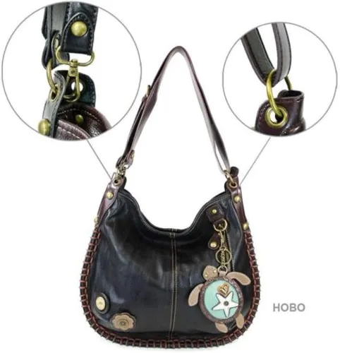 Vista 2 de Chala Charming Convertible HoboXbody bolsa, negro