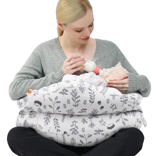 Vista 8 de Chilling Home Almohada de lactancia para lactancia, almohada de lactancia ajustable, almohada de lactancia materna, alimentación con biberón
