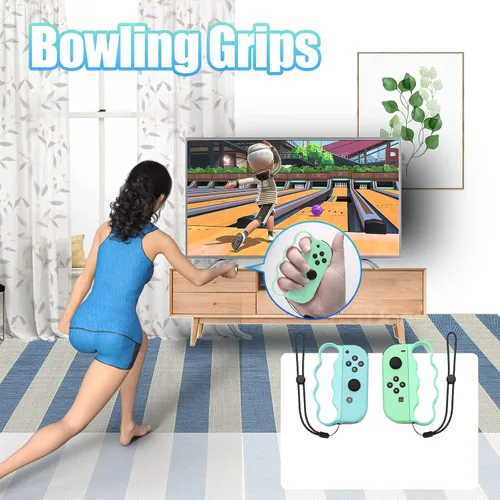 Vista 6 de Nintendo Switch Sports Accessories, Nintendo Switch Sports Leg Strap, Switch Wrist Straps, Switch Boxing Grips, Switch Tennis Racket and Switch Golf