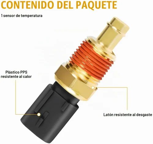 Vista 5 de Sensor de temperatura del refrigerante del motor de automóvil, sensor de temperatura del refrigerante del agua de los motores automáticos, OEM #