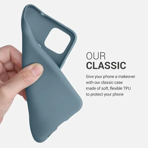 Vista 3 de kwmobile Funda compatible con Google Pixel 4a 5G - Funda protectora de silicona TPU suave y delgada - Arctic Night