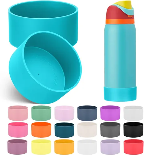 Vista 47 de Mity rain Bota de silicona 2PCS para botella de agua Owala FreeSip Malvavisco tímido