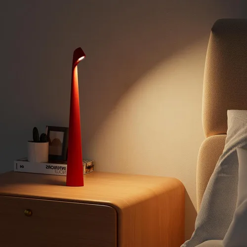 Vista 2 de HAPYGI Lámpara de escritorio LED portátil inalámbrica, lámpara de mesa inalámbrica recargable, brillo de 3 niveles, lámpara de mesa para patio, luz