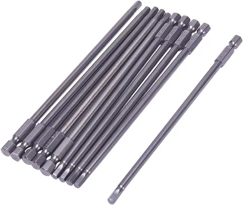 Vista 10 de Utoolmart Puntas de destornillador de cabeza hexagonal magnética H2.5, vástago hexagonal de 1/4 de pulgada de longitud de 5.906 in de longitud