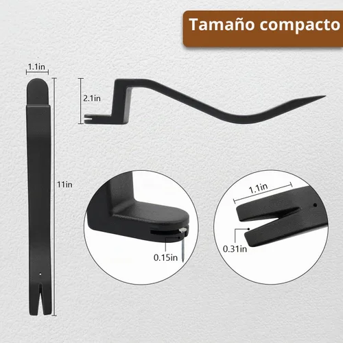 Vista 2 de Herramienta de eliminación de tejas SDSNTE y extractor de clavos de material resistente