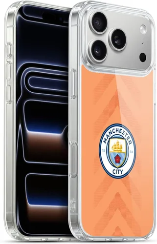 Vista 99 de Head Case Designs Funda de gel con licencia oficial del Manchester City Man City FC Away 2022/23 [protección de grado militar] compatible con Apple