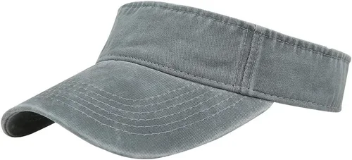 Vista 13 de Gorras Deportivas con Visera Solar de Algodón con Parte Superior Abierta para Hombres y Mujeres Verde militar