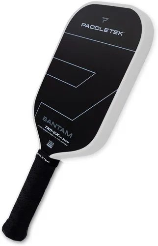 Vista 7 de Paddletek Bantam TKO-CX - Paletas de pickleball de 0.563 in con núcleo de panal de polímero - Fibra de carbono unidireccional - Peso torsional