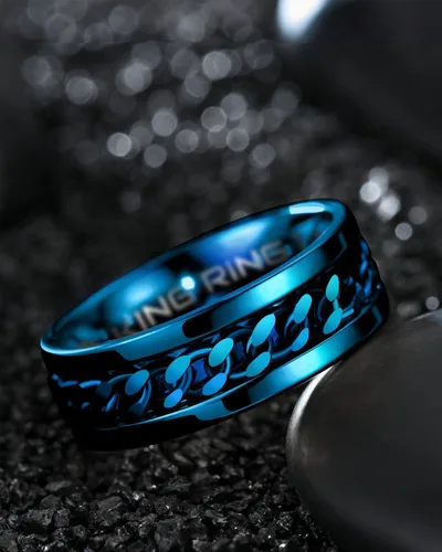 Vista 59 de King Ring 8mm Spinner Ring – Fidget Ring for Men & Women – Designed in USA