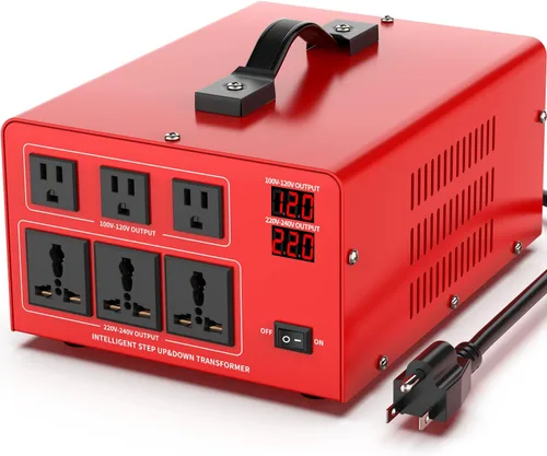 Vista 9 de Transformador de Voltaje de 1000W Convertidor de Potencia (110V a 220V, 220V a 110V) Convertidor Elevador/Reductor 110/120 Voltios - 220/240 Voltios