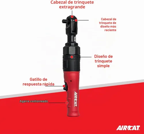 Vista 2 de AIRCAT Herramientas neumáticas 805-HT-5 Llave de trinquete de alto par 130 pies-libras - 1/2 pulgada