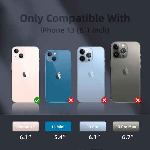 Vista 2 de Funda compatible con iPhone 13, [Protección contra caídas] [Antiarañazos] Funda protectora de silicona líquida antihuellas con forro de microfibra