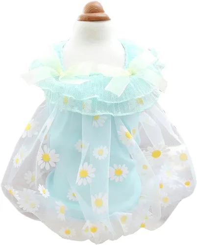 Vista 38 de Moda Vestido de Princesa de Encaje para Perro Cachorro Dulce para Perro EXTRAL Pequeño y Pequeño A-Negro XX-Pequeño