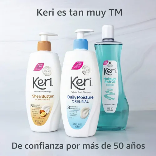 Vista 5 de Keri Aceite hidratante para ducha y baño, 16 onzas líquidas