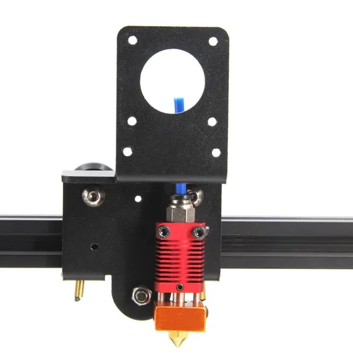 Vista 4 de Placa de soporte de extrusora de engranajes dual de accionamiento directo, filamentos flexibles de impresión fácil para impresora 3D Ender-3, Ender
