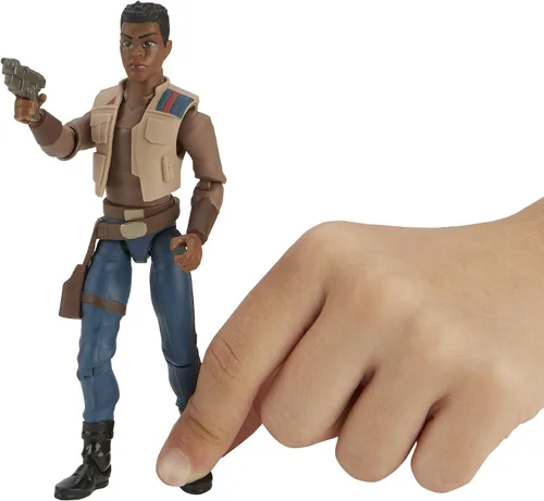 Vista 7 de STAR WARS Galaxy of Adventures The Rise of Skywalker Finn Figura de acción de 5 pulgadas con divertido movimiento de acción Blaster