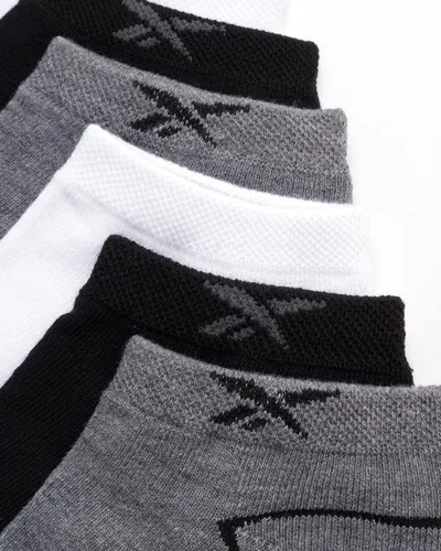 Vista 5 de Reebok Calcetines básicos de corte bajo Cushion Comfort para niños (paquete de 6)