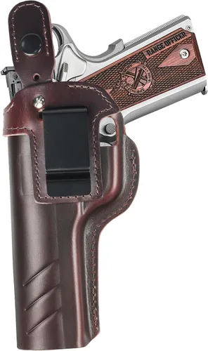 Vista 7 de OWB 1911 Holster - Top Grain Leather for Most 1911 Style Compatible with Colt, Kimber, Springfield, Tisas & More Fits 4" & 5" Barrels