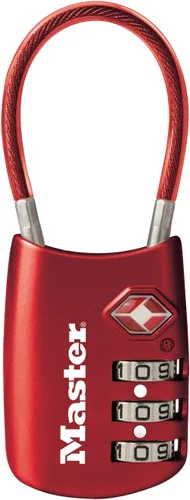 Vista 11 de Master Lock 4688D Candado para Equipaje con Combinación Personalizable Aprobado por TSA, 1 Unidad, Plateado