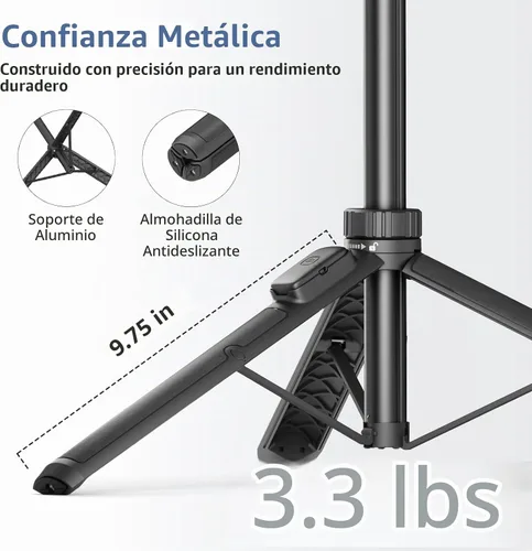 Vista 6 de Trípode magnético de 70 pulgadas para iPhone, trípode de teléfono
