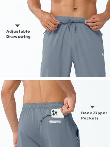 Vista 6 de NORTHYARD Pantalones deportivos para hombre, pantalones deportivos para correr, entrenamiento, ligeros, para gimnasio, correr, pantalones deportivos