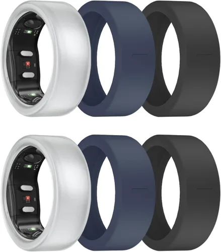 Vista 15 de Paquete de 3/6 fundas de anillo para Gen 3/Gen 2/1, protector de anillo de silicona elástico para RingConn Gen 2, accesorios de entrenamiento