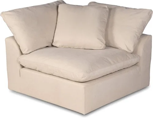 Vista 6 de Sunset Trading Nube Puff Seccional Silla de Esquina Seccional, Configurable, Bronceado