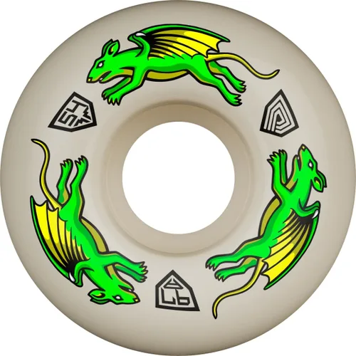 Vista 53 de Ruedas de patineta Powell Peralta Dragon Formula 88A, A2, 54mm x 39mm