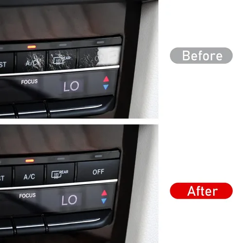 Vista 2 de Jaronx Compatible con botón de repuesto de Mercedes Benz, Clase E W212, botón de control de clima fuera del botón de reparación para 2010-2016 E200