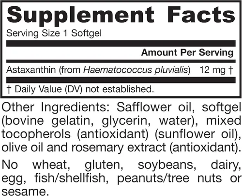 Vista 9 de Jarrow Fórmulas astaxantina, ASTAHP, 1, 1 30 Day Supply, Dietary Supplement, Skin Health, Supports Daily Immune Function, Astaxanthin Supplement