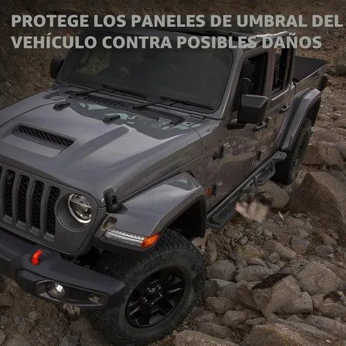 Vista 8 de SMANOW - Tablas de ejecución de rueda a rueda compatibles con Jeep Gladiator JT 2020-2025 de 4 puertas, barras nerf de acceso a la cama, estribos