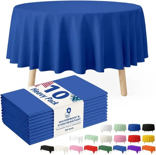 Vista 24 de Fixwal Mantel de plástico negro desechable de 54 x 108 pulgadas, mantel rectangular impermeable, paquete de 5 para graduación, decoración de fiesta