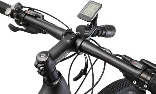 Vista 3 de Montaje combinado frontal exterior, soporte de manillar de bicicleta para Wahoo Elemnt, Elemnt Bolt, Elemnt Mini, cámara de acción deportiva y luces