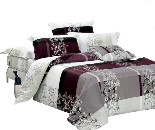 Vista 8 de Swanson Beddings Juego de cama floral 100% algodón: Funda de edredón, fundas de almohada., Algodón, Completo
