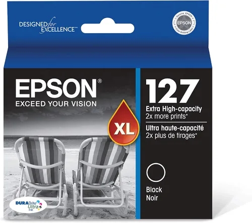 Vista 5 de Epson 127 cartuchos de tinta DURABrite Ultra para NX-530, NX-625, WF-3520, WF-3530, WF-3540, WF-545, WF-60, WF-630, WF-633, WF-635, WF-645, WF-7010
