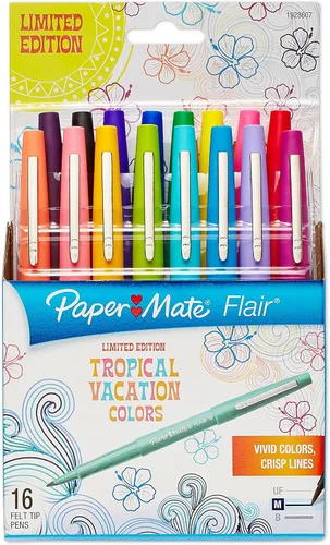Vista 10 de Paper Mate - Bolígrafos de punta de fieltro, punta media (0.7 mm)