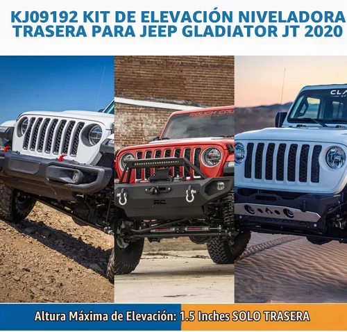 Vista 2 de Yoursme KJ09192 Kit de elevación trasera de 3/4 pulgadas para Jeep Gladiator JT 2020 Kit de elevación trasera de suspensión de 0.75 pulgadas, 2