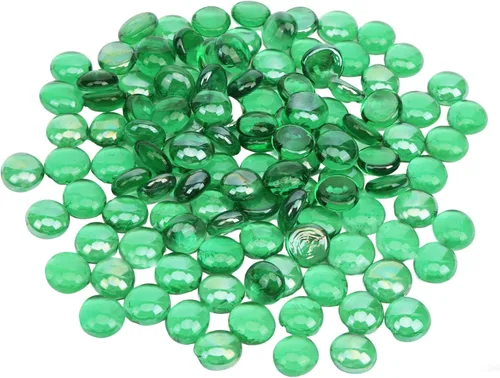 Vista 12 de Cuentas de vidrio transparente de 2 libras para jarrones, guijarros de vidrio, canicas de vidrio plano transparente para relleno de jarrones, velas