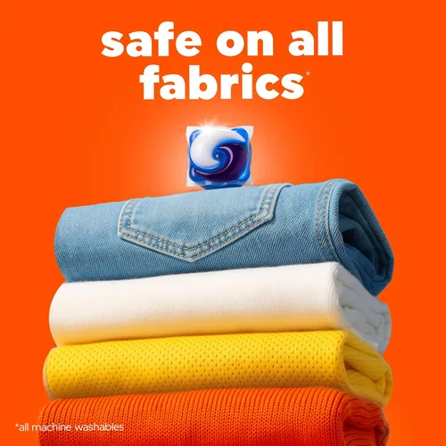 Vista 10 de Tide PODS detergente para ropa en cápsulas, removedor de manchas 3 en 1, combatiente de olores, protector de color, 42 unidades, compatible con HE