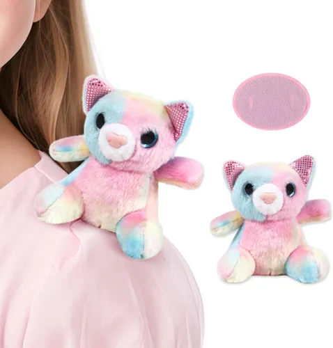 Vista 8 de Juguetes de peluche con imán de unicornio para el hombro, lindo regalo de peluche para niñas de 3 a 8 años, accesorios de disfraz, regalos para niños